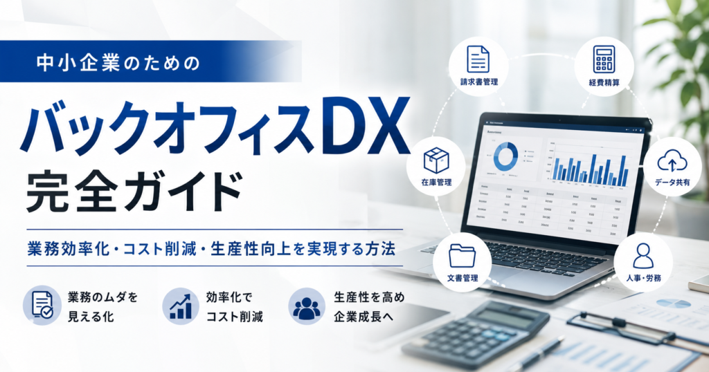 バックオフィスDXとは?中小企業が今すぐ始めるべき5つのステップとおすすめツール