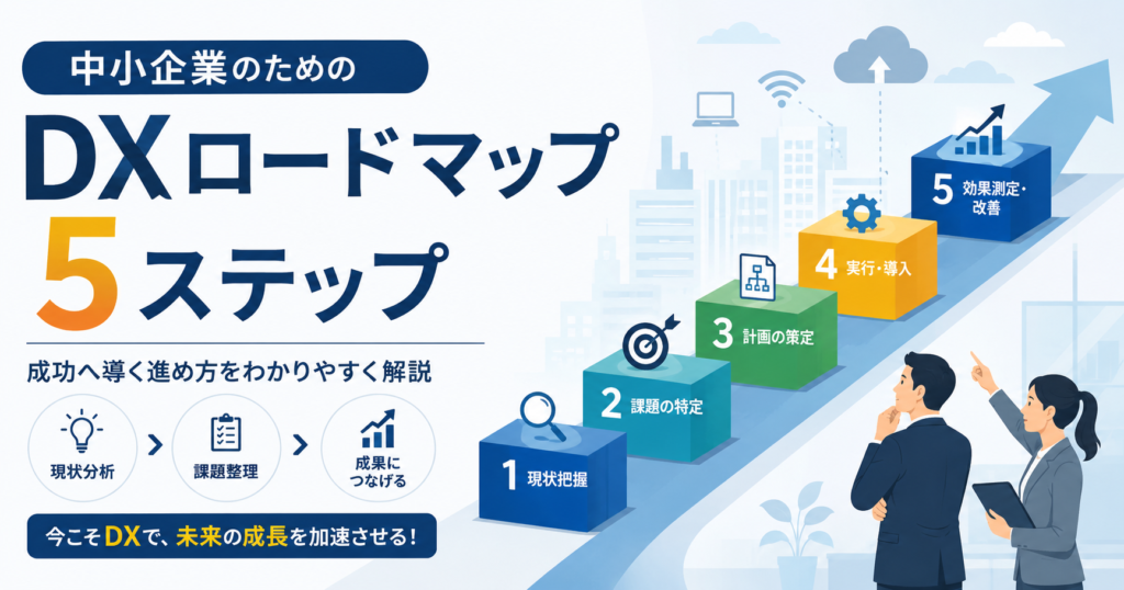 DXロードマップの策定、何から始める？ 中小企業でも無理なく進める5ステップ