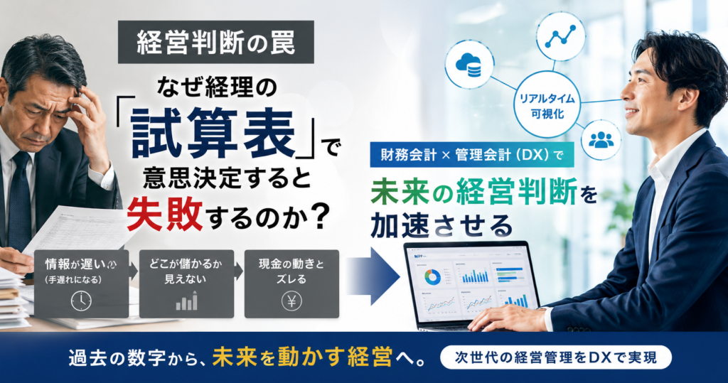 【経営判断の罠】なぜ経理の「試算表」で意思決定すると失敗するのか？
