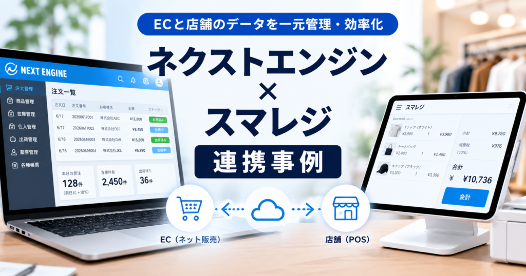 【導入事例】ECと店舗の在庫・商品登録を一本化！ネクストエンジンとスマレジの柔軟なAPI連携システム構築